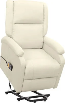 Image de Fauteuil de massage Crème Tissu