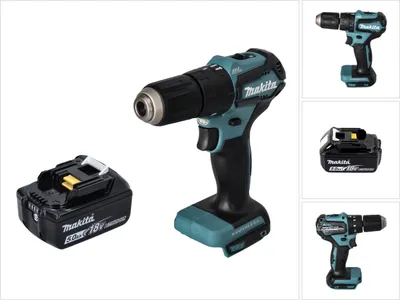 Produktbild von Makita DHP 483 T1 Akku Schlagbohrschrauber 18 V 40 Nm Brushless + 1x Akku 5,0 Ah - ohne Ladegerät