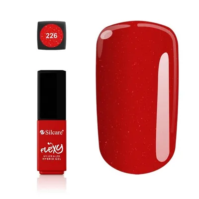 Produktbild von Silcare Flexy Hybrid UV-Gel Nagellack 226, 4,5 g - Professioneller, langanhaltender Nagelgel für perfekte Maniküre, schnell trocknend, langlebig und hochglänzend.