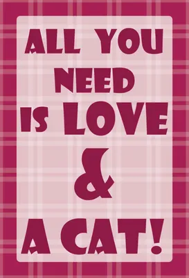 Produktbild von vianmo Holzschild 30x20 cm All you need & Cat Tier Haustier
