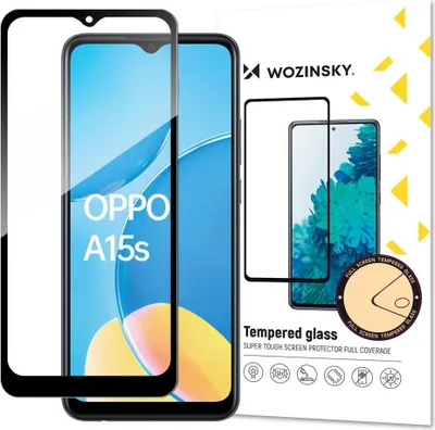 Produktbild von Wozinsky Tempered Glas für Oppo A15/A15s - Schwarz KP13259