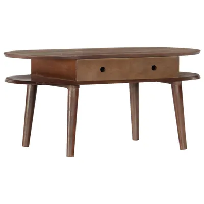 Image de vidaXL Table basse 100x50x46 cm en bois massif d'acacia