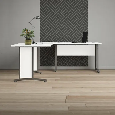 Produktbild von Schreibtisch - Grau 200x200x74,5h cm