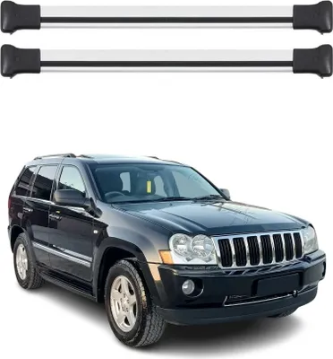 Obrázek produktu pro Příčné střešní nosiče pro Jeep Grand Cherokee 2005-2010 Hliník Šedá