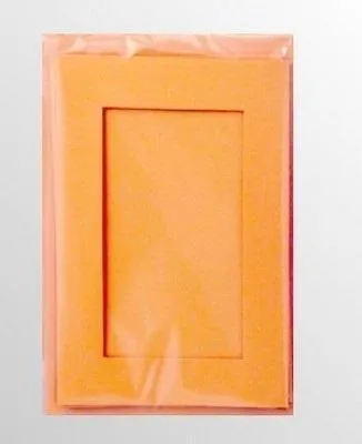 Obrázek produktu pro Karty passepartout obdélník oranžová 10,5x15cm