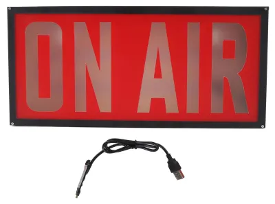 Produktbild von On-Air-Aufnahmeschild, USB-betriebene LED-Lichtbox für Studio-Übertragungen, Live-Streaming