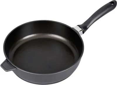 Obrázek produktu pro Karl Krüger Leipzig, Kulatý, Černá, Stříbrná, Litý hliník, Keramický, Plyn, Halogen, Indukční, Utěsněná plotna, 28 cm, 75 mm