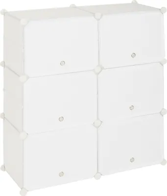 Produktbild von 5 Ebenen Schuhschrank Portable 20 Paar 10 Grids Tower Shelf Schuhregal Storage Cabinet Stand Expandable für Heels Stiefel Hausschuhe Weiß