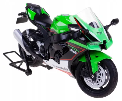 Produktbild von Welly Kawasaki Ninja ZX-10R Modell 1:12 grün Metall