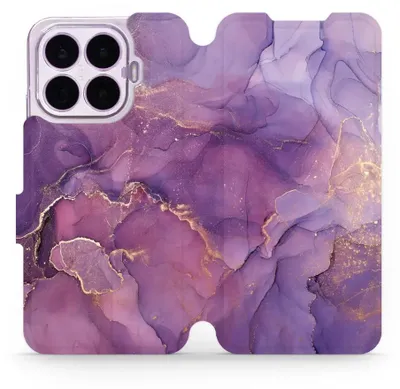 Image de Coque de protection avec rabat pour Xiaomi 17T Pro, modèle Mobiwear Book, couleur violet