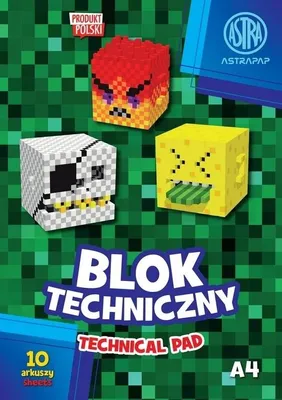 Zdjęcie produktu dla ASTRAPAP Blok techniczny A4 10 arkuszy biały