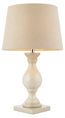 Immagine prodotto di Lampada da tavolo in legno MARSHAM color crema 1xE14x40W, legno, dimensioni: 48x28x28 cm, IP20, Endon