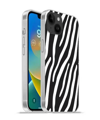 Produktbild von MuchoWow® Handyhülle Schutzhülle Hülle für Apple iPhone 14 Plus - Soft case Tiere - Zebradruck - Schwarz Silikon Softcase Handy Hülle - Abbildung