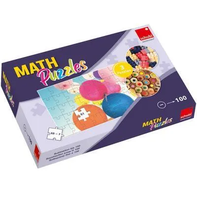 Produktbild von MathPuzzles Lernpuzzles mit Rechenaufgaben, Selbstkontrolle, 18 x 26 cm