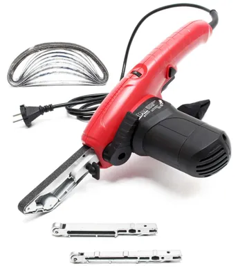 Bandschleifer 400 W, 3 Schleifarme, 10 Bänder, 900-1400 U/min