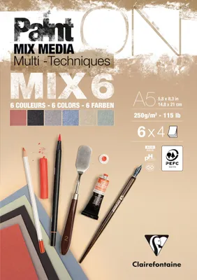 Produktbild von PaintON-MIX6 24 Blatt 6x4Bl A5
