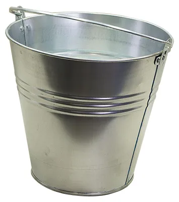 Image de Seau en zinc de 15 litres - Seau métallique pour l'eau et les plantes