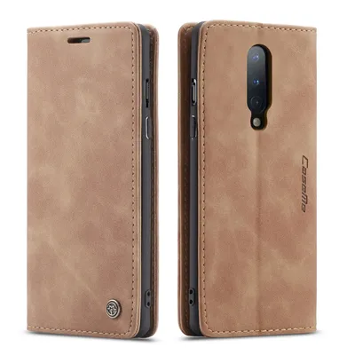 Obrázek produktu pro OnePlus 8 Pouzdro, RetroPolyuretanKožené Pouzdro, Kapsy na Karty, Magnetické Uzavírání, Pouzdro s Funkcí Stojánku pro OnePlus 8 Hnědý