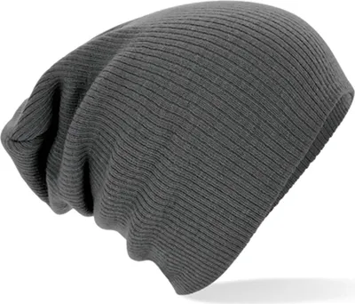 Immagine prodotto di Beechfield B461 | Slouch Beanie Cappello invernale - Colore: Grigio fumo - Taglia: Unica