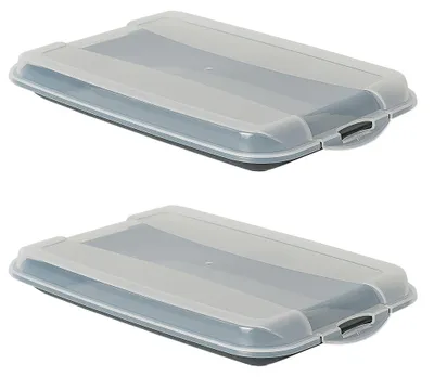 Produktbild von Novaliv 2er-Set Anthrazit Premium Aufschnittbox mit Transparentem Deckel, Frischhaltedosen für Wurst & Käse Maße 25x17x3 cm Kühlschrank Organizer Knäckebrotbox Wohnung must-have Küchen Gadgets