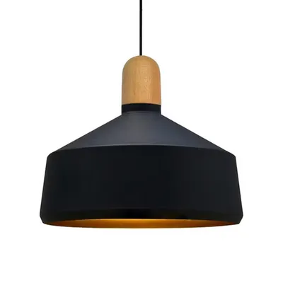Produktbild von Pendelleuchte Industrielle Metall 35cm Schwarz Lampe