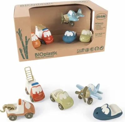 Produktbild von Dantoy 5652 Funcars - Fahrzeug-Set aus Bioplastik in Geschenkbox