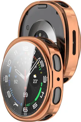 Produktbild von Schutzhülle für Galaxy Watch 8 44 mm, Bizon Case Watch Felipe, Roségold