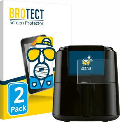 Produktbild von 2x BROTECT Schutzfolie für SilverCrest SHFD 1400 C1 Displayschutz Displayschutzfolie Folie Matt Entspiegelungsfolie