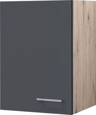 Produktbild von Hängeschrank Küche - 40 cm breit - Basaltgrau Matt San Remo Eiche – Morena