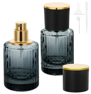 Produktbild von Parfümzerstäuber Nachfüllbar 2x30ml Mini Portable Sprühflasche für Reise Schwarz