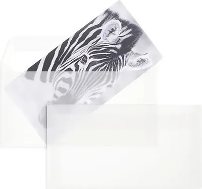 Produktbild von Briefumschläge Offset transparent 125x235mm 100g/qm HK VE=100 Stück weiß