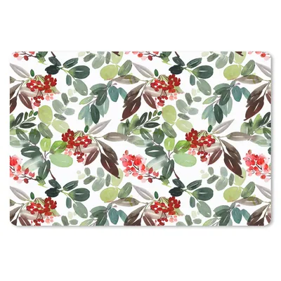 Produktbild von MuchoWow® Mauspad Mousepad Beeren - Weihnachten - Aquarell 27x18 cm - Mousepads - Maus Mat - Pad - Mausunterlage - Büroartikel - Desk Matten