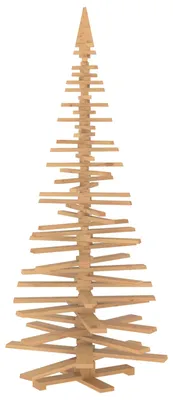 Image de vidaXL Arbre de Noël en bois KOTKA, 240 cm, en bois de pin massif