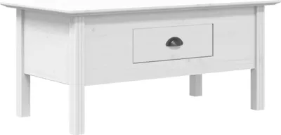 Obrázok produktu pre vidaXL Konferenčný stolík BODO White 100x55x46 cm z masívneho borovicového dreva