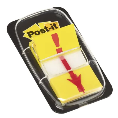 Produktbild von Post-it Haftstreifen Index Symbol 680-33 Ausrufezeichen gelb 50Blatt