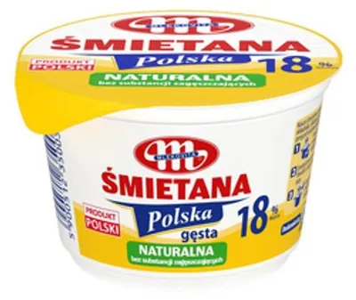 Obrázok produktu pre Mlekovita Śmietana Polska 18% tł. 200g