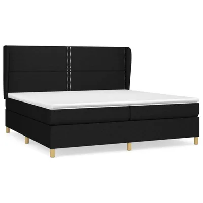 Obrázok produktu pre vidaXL Boxspring posteľ s matracom čierna 200x200 cm látka