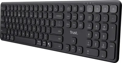Produktbild von Trust Vaiya US Black USB + RF Wireless + Bluetooth - Tastatur