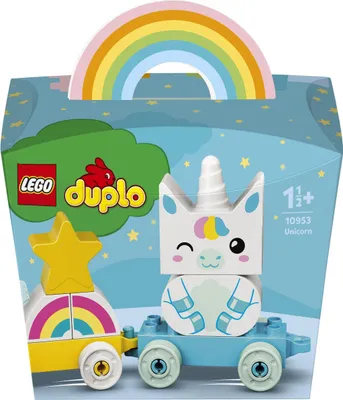 Productafbeelding van LEGO 10953 DUPLO Mijn eerste eenhoorn, speelgoed voor peuters, treinset voor jongens en meisjes vanaf 1,5 jaar, bouwstenen