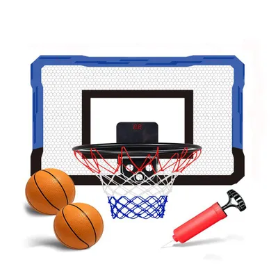Produktbild von Mini Basketballkorb für Kinder, faltbar 40 x 26 cm mit Scoreboard, 2 Basketbälle und Pumpe, Indoor und Outdoor Spielzeug