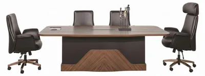 Produktbild von Stilvolles Arbeitszimmer-Set Besprechungstisch Sitzsessel Chefsessel