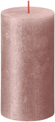 Produktbild von Bolsius Stumpenkerze Shimmer Pink - 13 cm / ø 7 cm