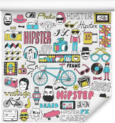 Produktbild von 10m VLIES TAPETE Rolle Graffiti Collage Musik Sport Kunst Stadt Jugend XXL