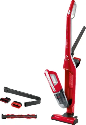 Produktbild von Bosch Serie 4 BBH3ZOO25 Stabstaubsauger/Elektrischer Besen Beutellos 0,4 l Rot (BBH3ZOO25)