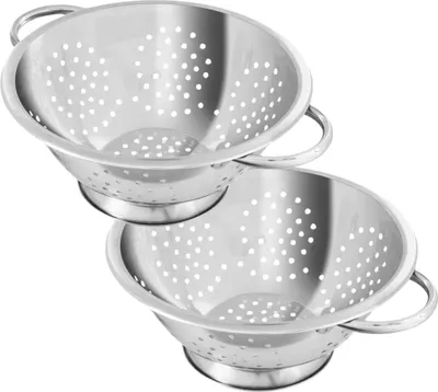 Image de Ensemble de 2 Passoires inox 24 cm avec anses Fackelmann