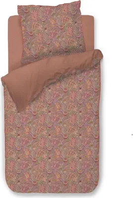 Produktbild von Pip Studio Perkal-Bettwäsche-Garnitur Kitenge Farbe Terrakotta Größe 200x200+2x80x80