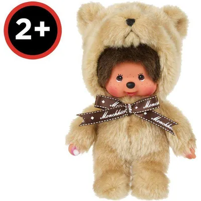 Obrázek produktu pro Plyšová hračka Monchhichi – Bandai – Nounours, 20 cm – Ikonická plyšová opice z 80. let – Vhodné pro děti od 2 let