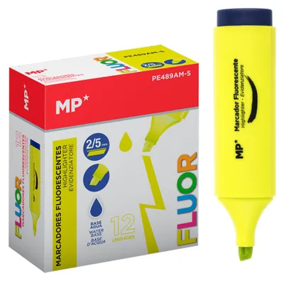 Immagine prodotto di MP, pennarelli fluorescenti, confezione da 12, colore giallo