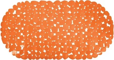 Zdjęcie produktu dla MSV Mata pod prysznic Wkładka do wanny Mata antypoślizgowa Wkładka pod prysznic 35x68 cm Pebble Orange