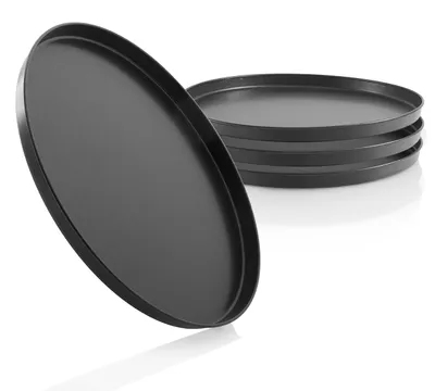 Immagine prodotto di Set di 4 teglie rotonde per pizza, diametro 28 cm, con rivestimento antiaderente
